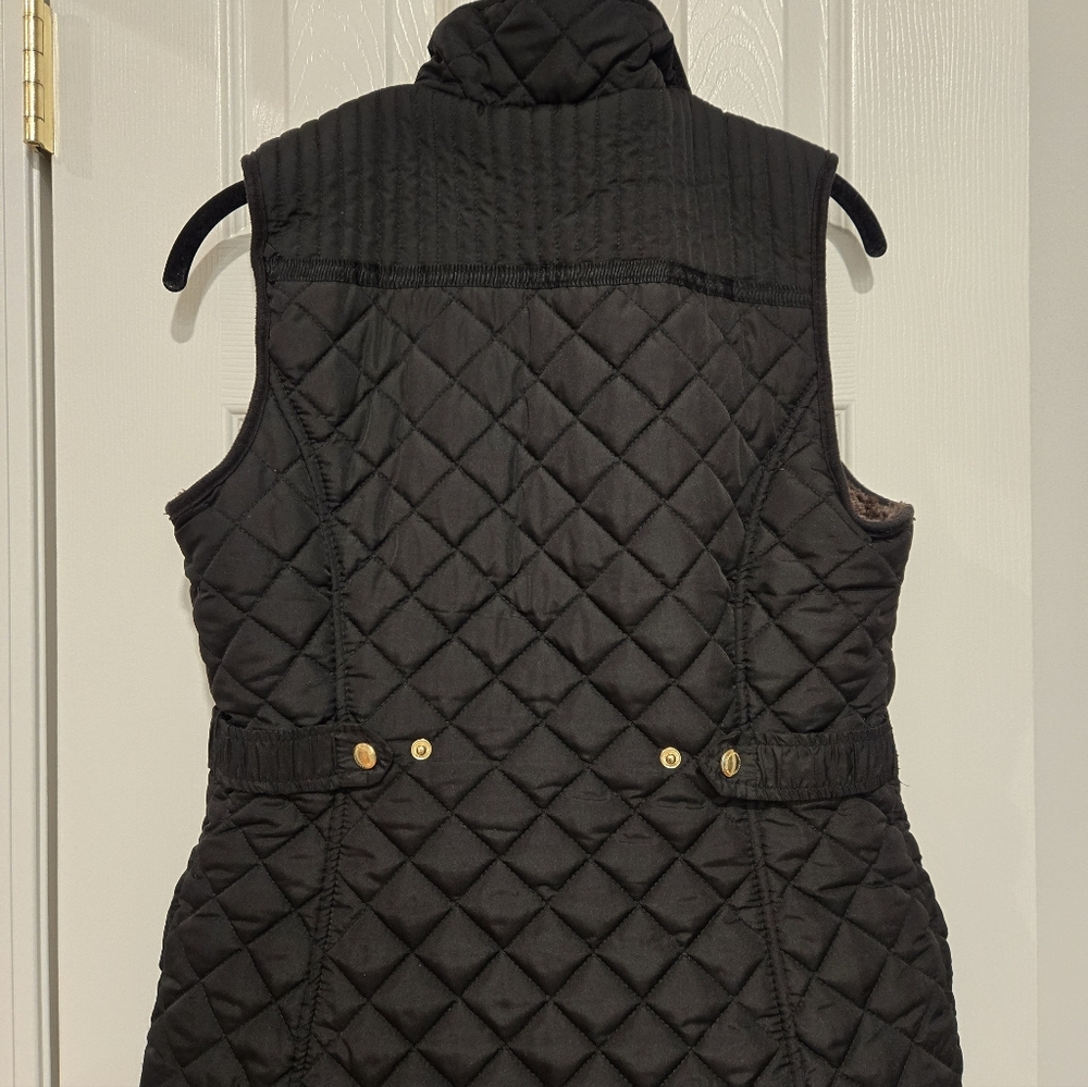 Weatherproof Women's Black Quilted Vest with Gold Accent Small/Chico - Picture 3 of 8